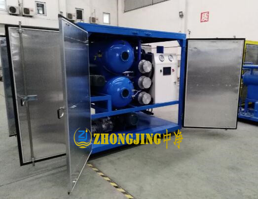 ZYD封閉廂式變壓器絕緣油高效雙級(jí)真空濾油機(jī)